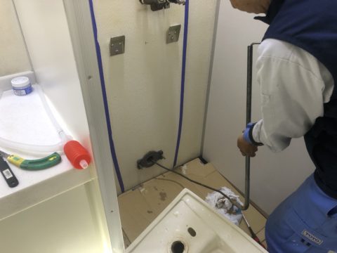 千葉県柏市店舗トイレ詰まり解消工事